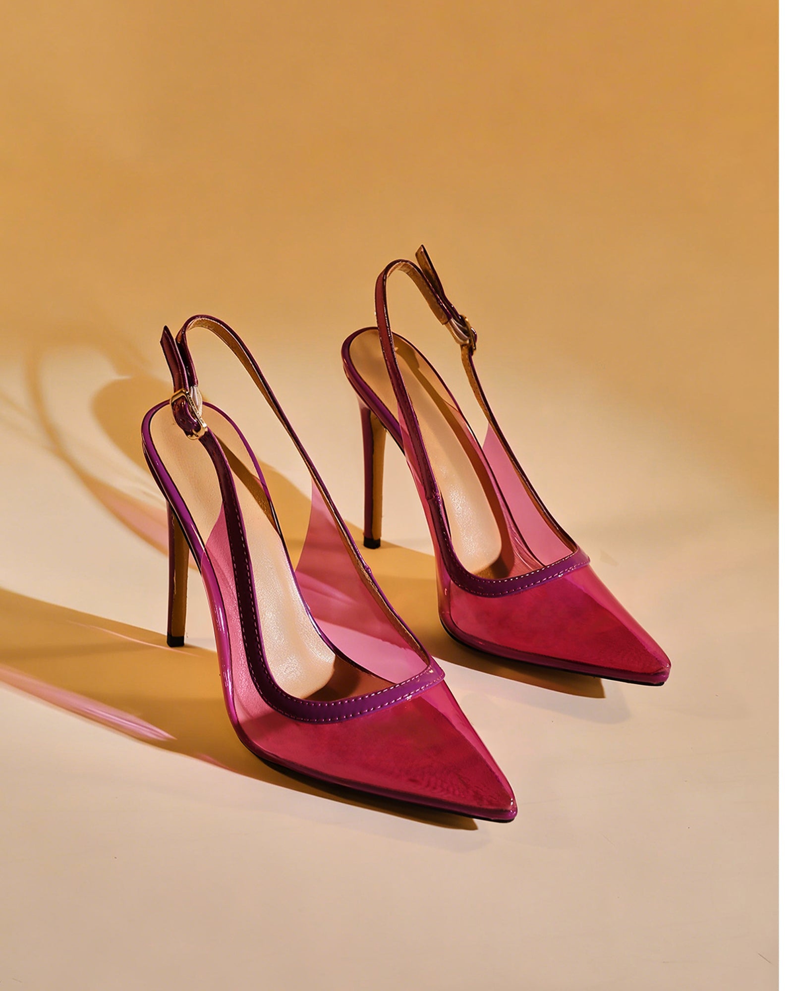 Sylvie Pvc Slingback Pumps In Purple