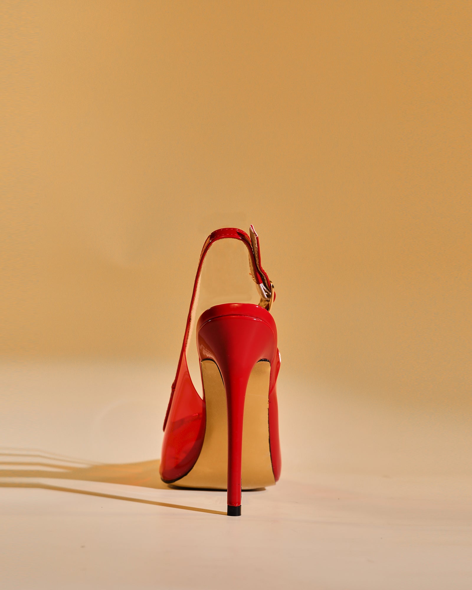Sylvie Pvc Slingback Pumps In Red