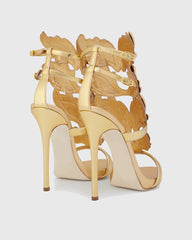 Tatiana Mirrored Wing Sandals In Gold