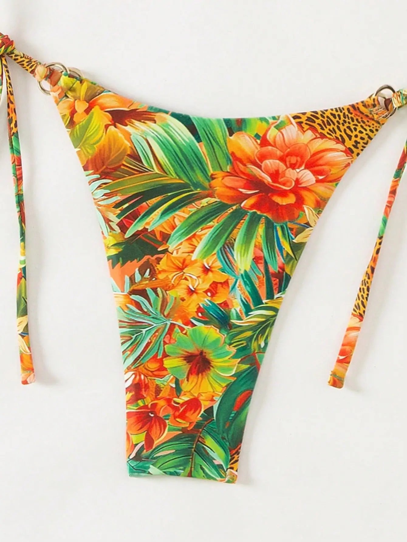 Tropical Print Bikini Set