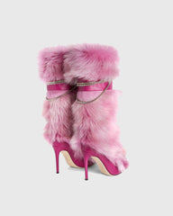 Vallea Faux Fur Knee High Boots
