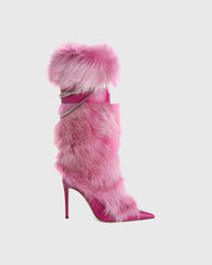 Vallea Faux Fur Knee High Boots