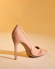 Varda Mesh Panel Pumps In Pink