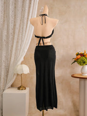 Vintage Black Holiday Bikini Set