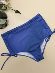 Vintage Blue Striped Bikini Set