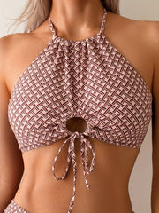 Vintage High Waist Bikini Set