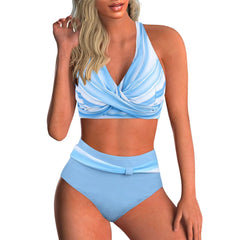 Vintage Pink Gradient Tankini Set
