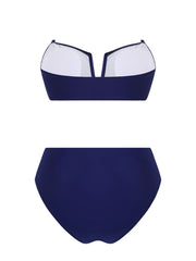 Vintage Long Skirt 3 Piece Bikini Set