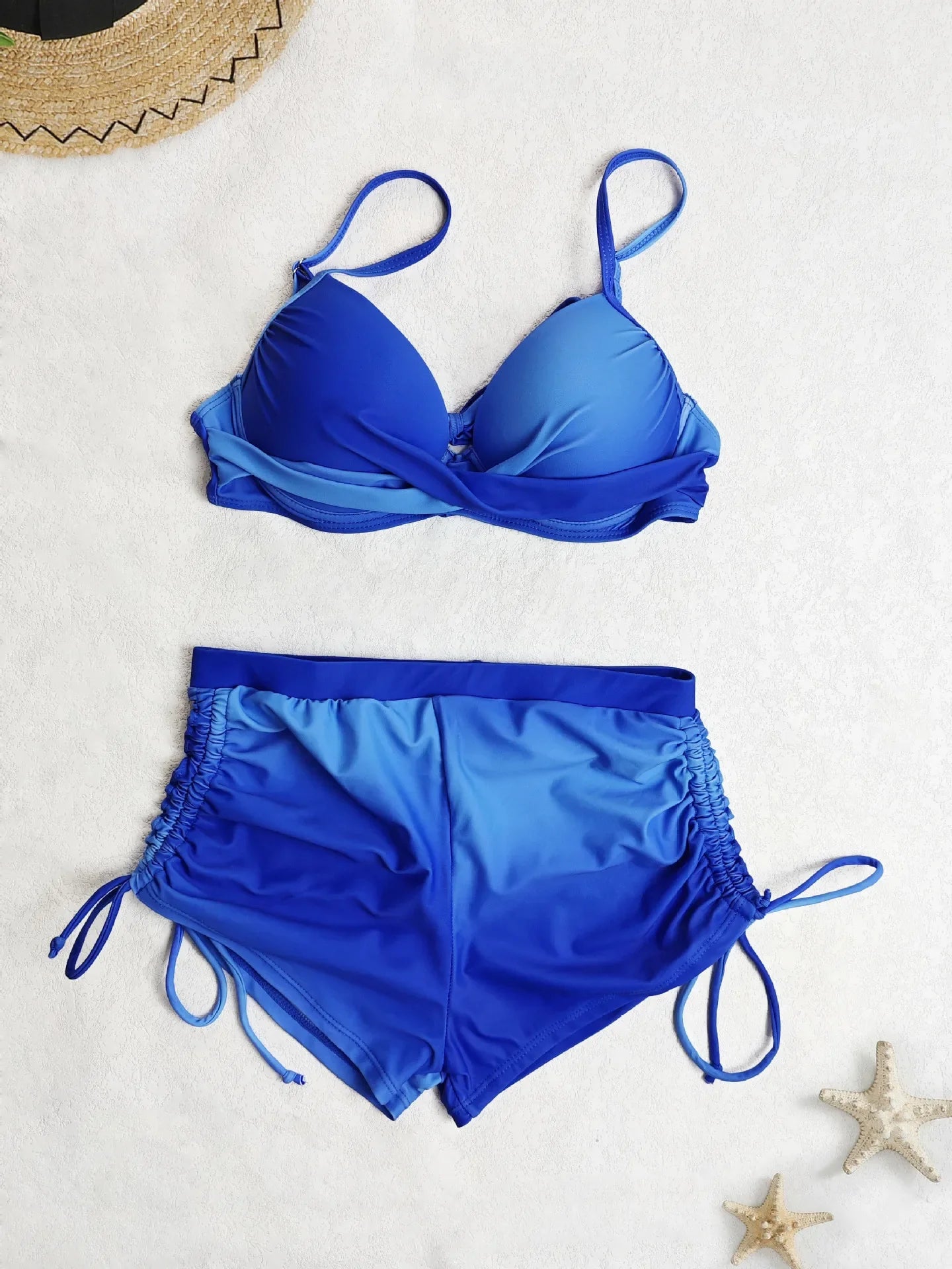 Vintage Yellow Gradient Bikini Set