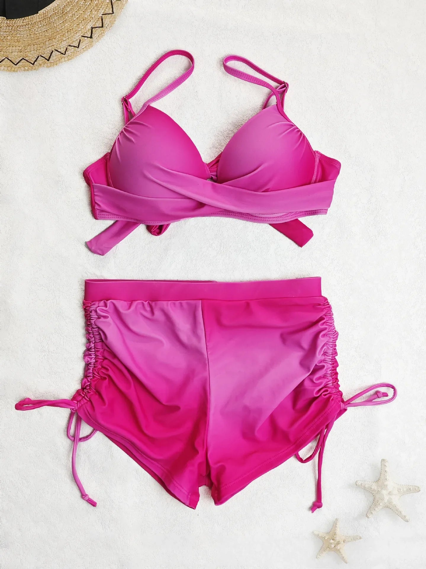 Vintage Yellow Gradient Bikini Set