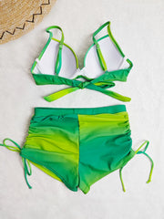 Vintage Yellow Gradient Bikini Set