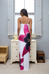 Floral Elegant Print Slim Strap Dress