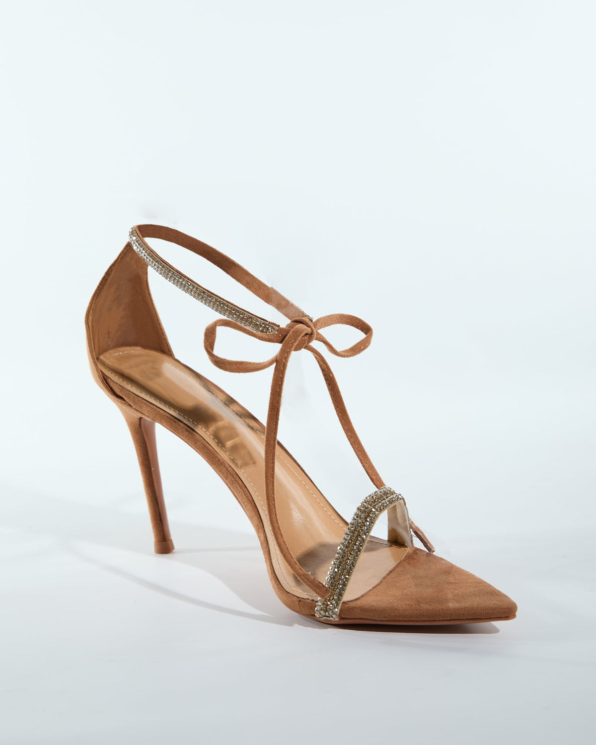 Yarrow Rhinestone Strap Sandals In Brown