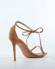 Yarrow Rhinestone Strap Sandals In Brown