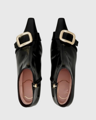 Yaxha Buckle Ankle Boots In Black