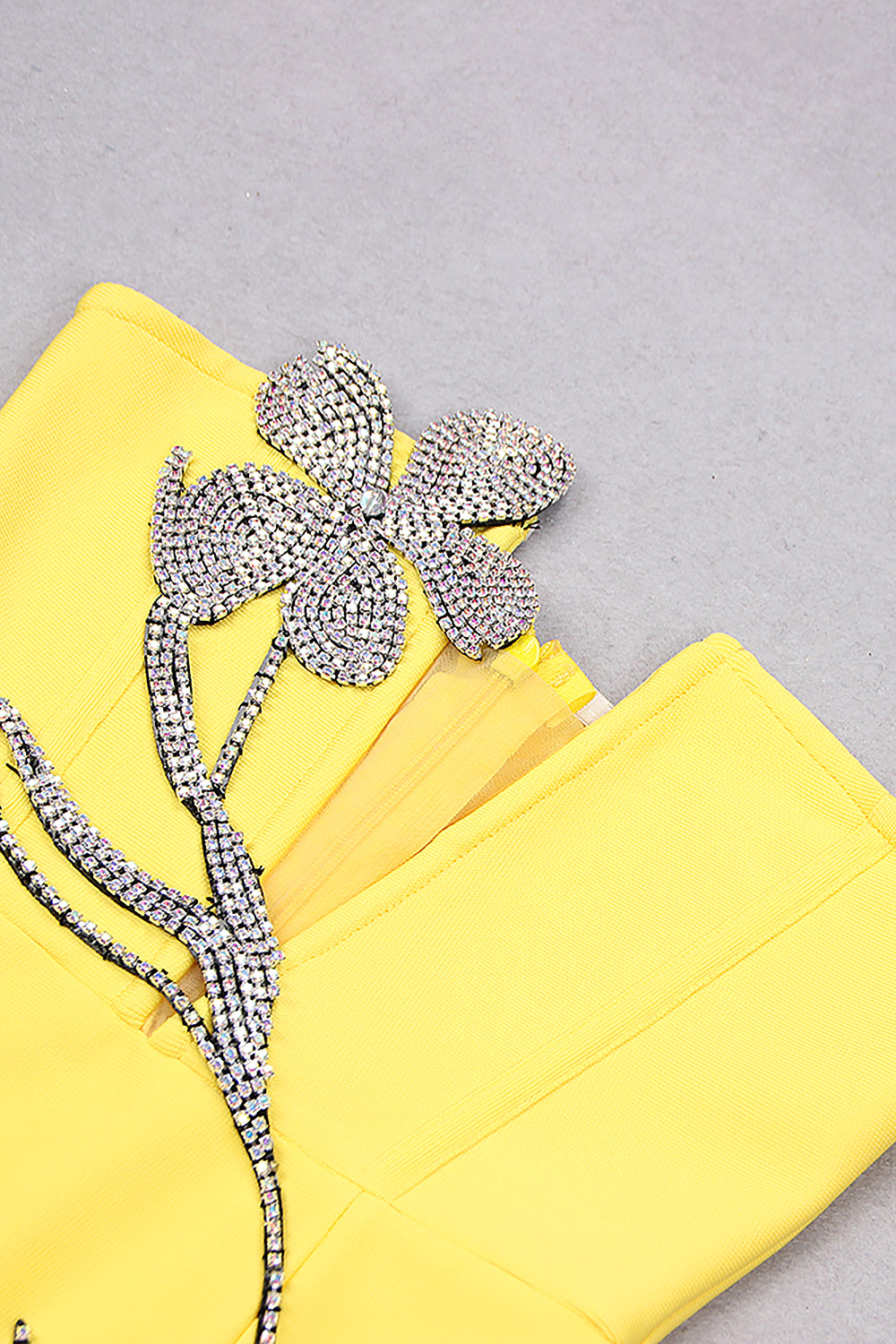 Charmy Flowers Rhinestone Dress