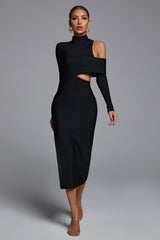 Alyia Cut-out Maxi Bandage Dress