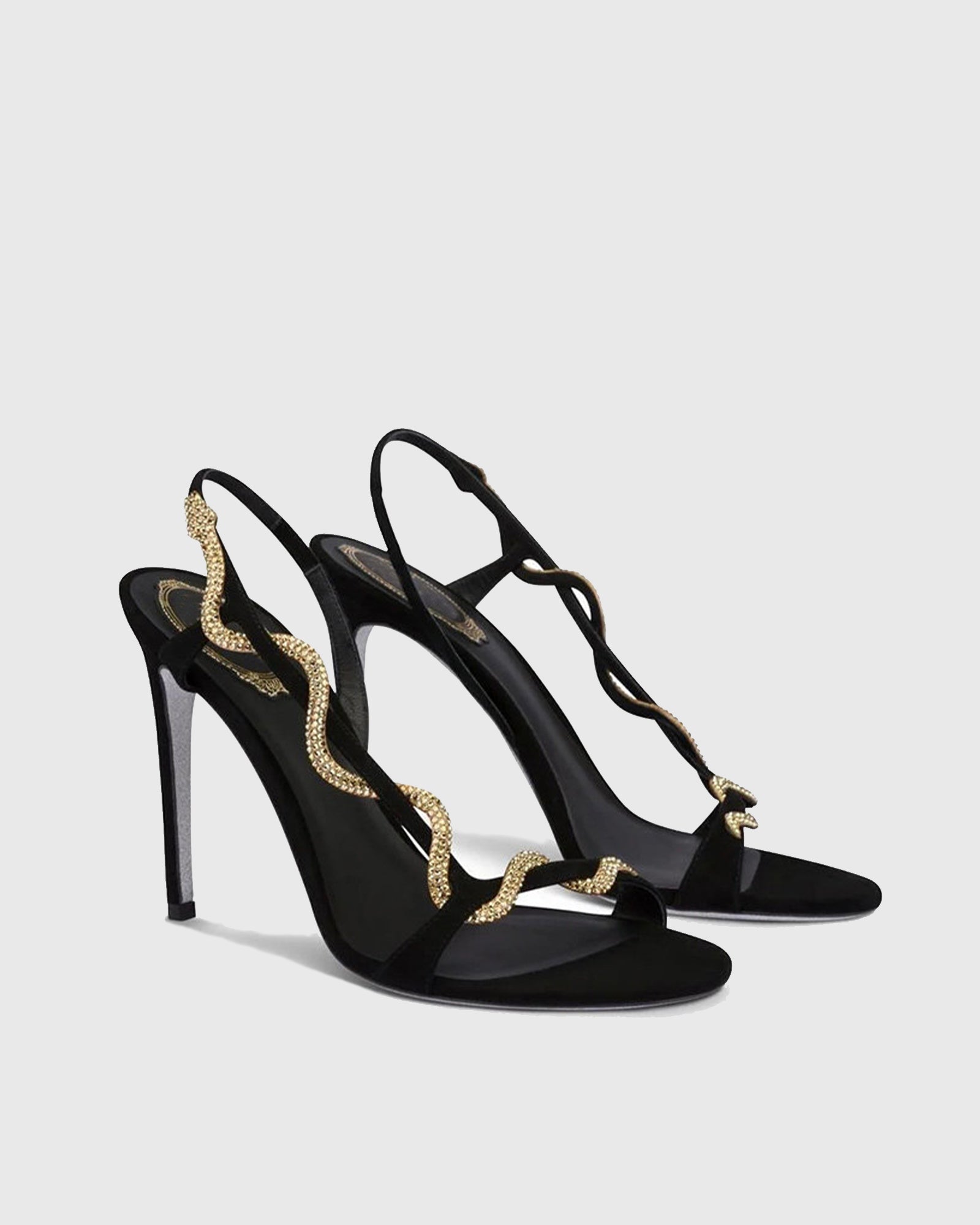 Zoie Rhinestone Snake Enwind Sandals