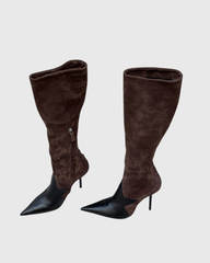 Zayd Splicing Knee High Boots