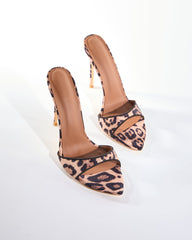Zelda Leopard Print Slippers