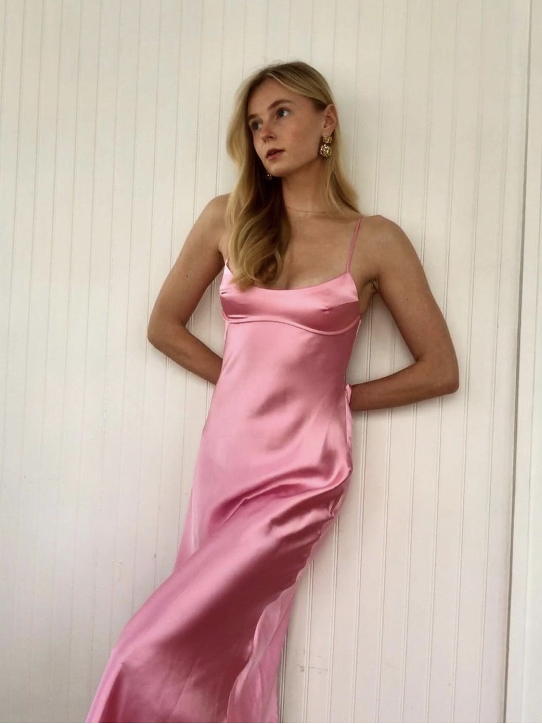 SATIN ROMANTIC DRESS