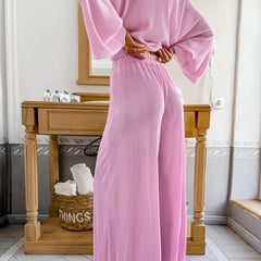 Cardigan Long Sleeve Two-piece Set Loose