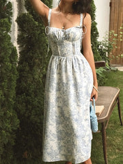 Floral Print Midi Cami Dress