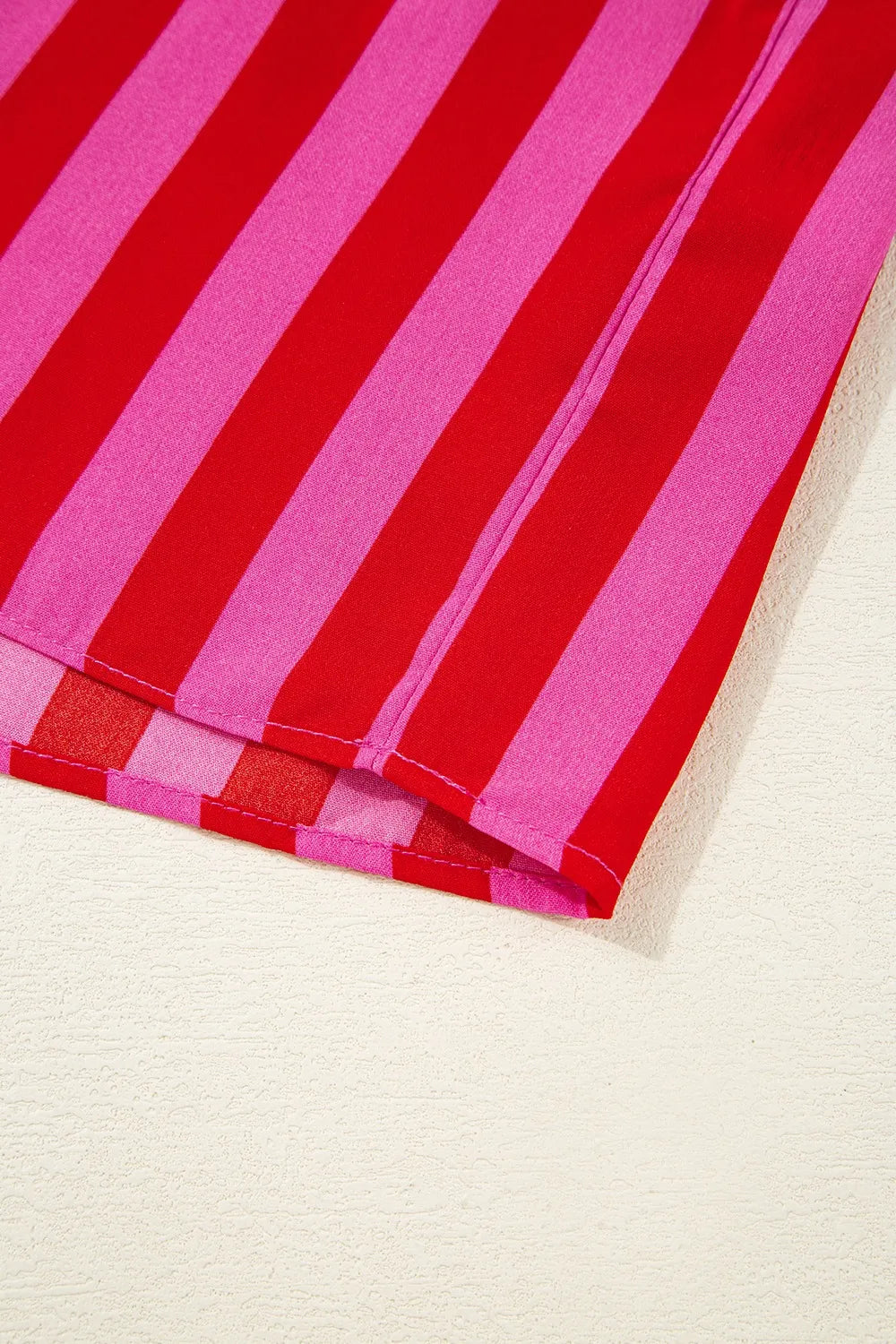 Stripe Flutter Sleeve Smocked Bodice Tiered Maxi Dress