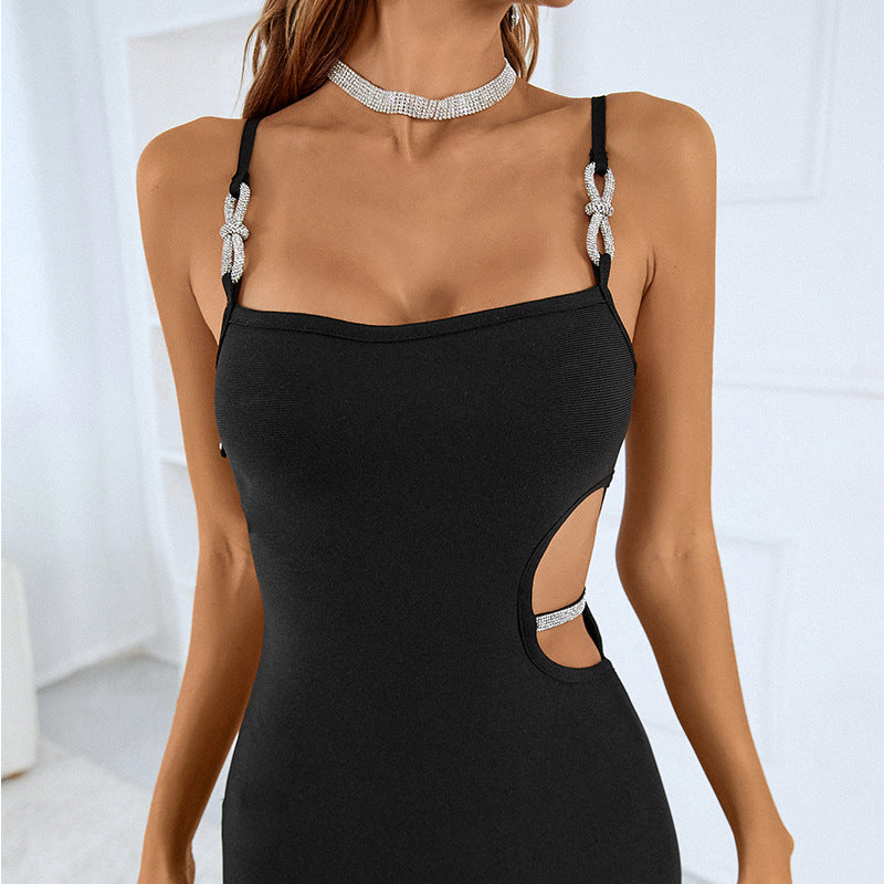Diamond Elegant Bandage Suspender Dress