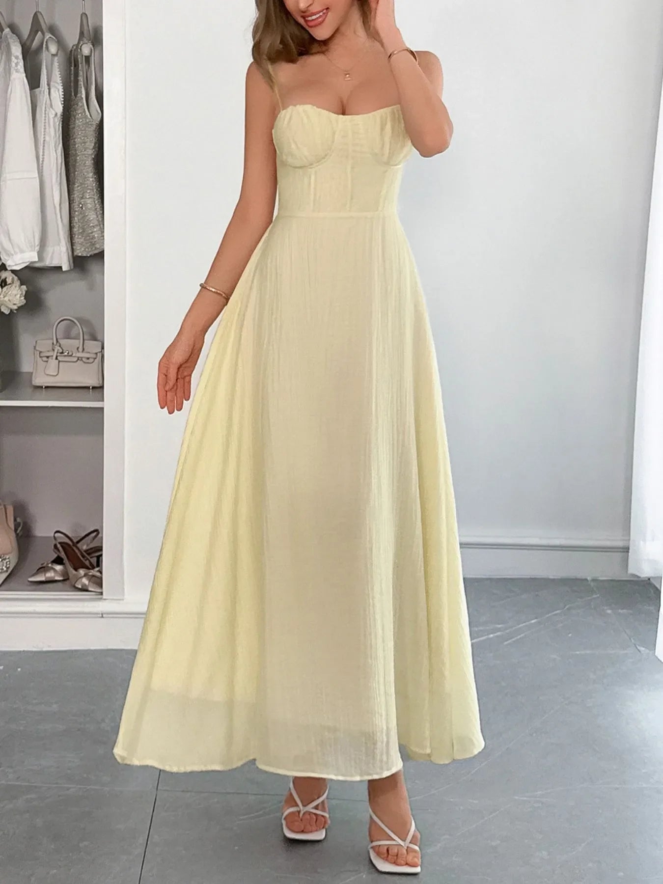 Sweetheart Neck Cami Dress
