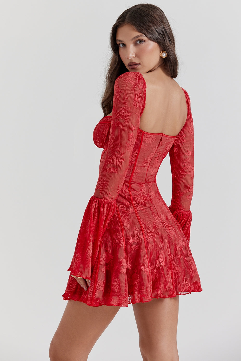 Alyia Chic Lace Corset Dress
