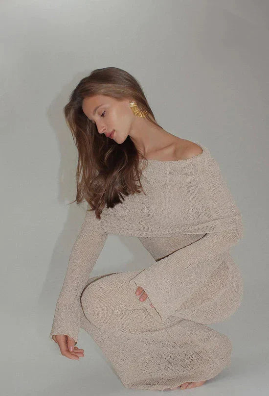 ALLURE BOUCLE MAXI DRESS