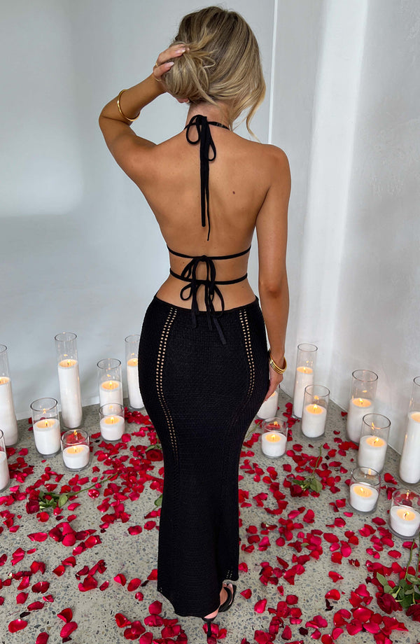 Selly Knitted Summer Cutout Dress