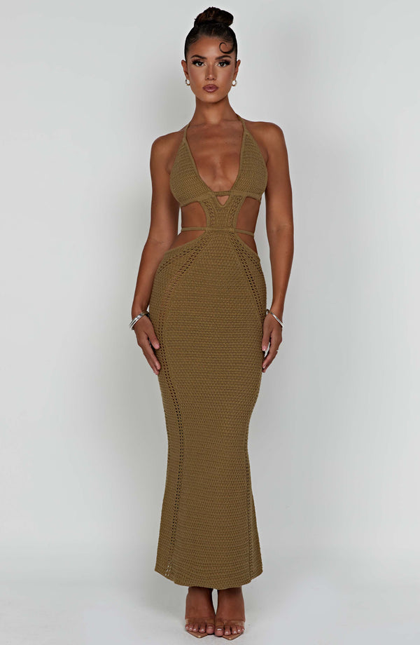 Selly Knitted Summer Cutout Dress