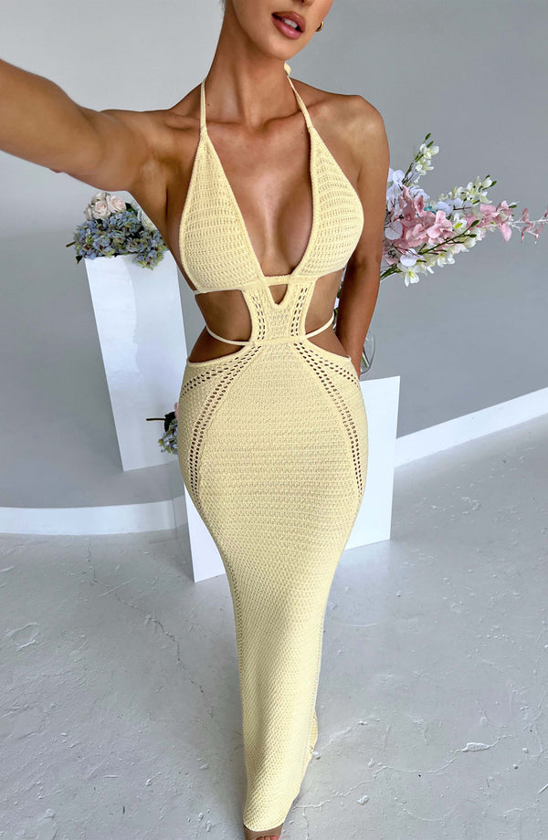 Selly Knitted Summer Cutout Dress