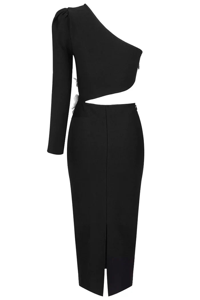 Elegant Flower Cutout Elite Party Dress