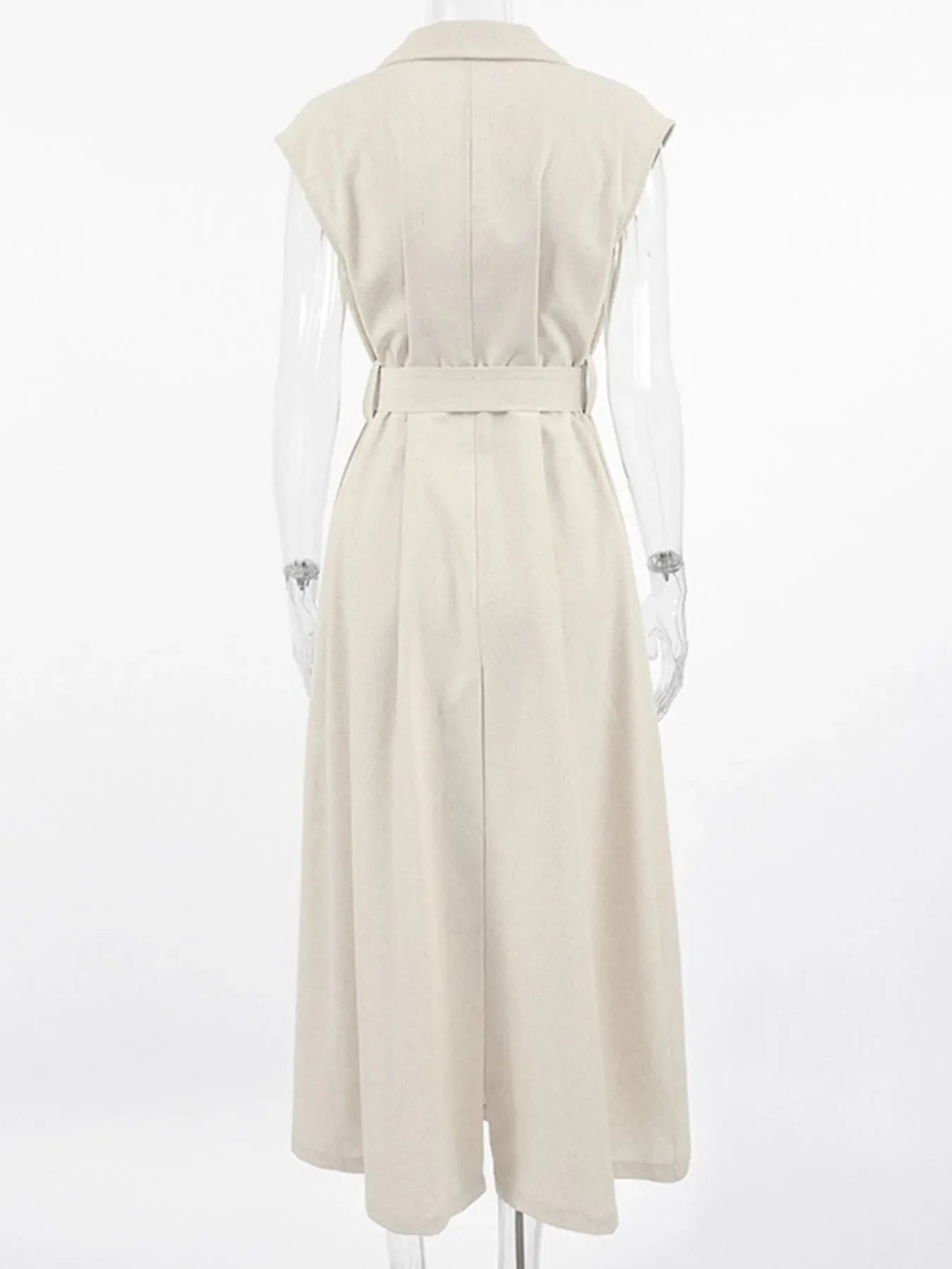 Tie Waist Cap Sleeve Maxi Dress