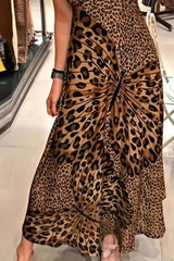 Butterfly Leopard Maxi Cami Dress