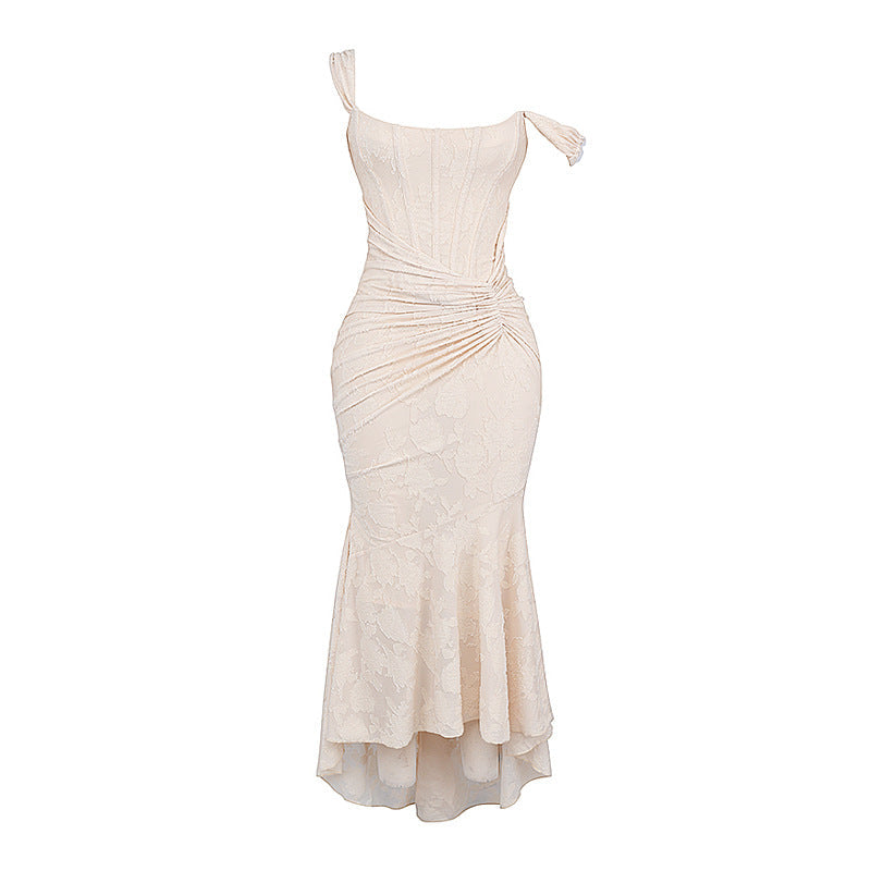 Alyia Elegant Pink Maxi Dress