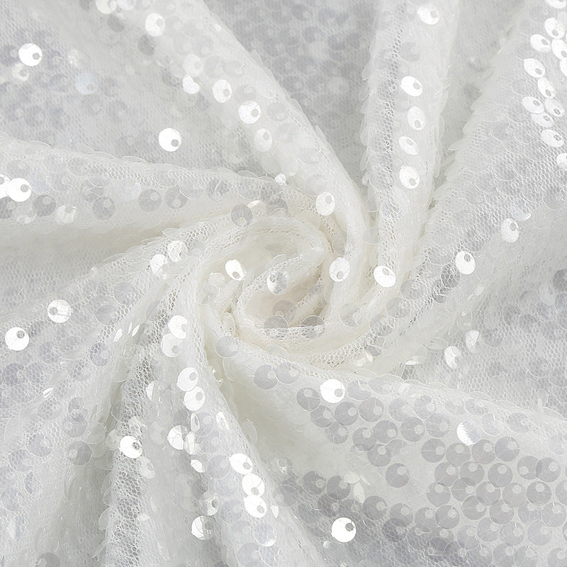 Casenia Feather Long Sleeve Sequins Dress