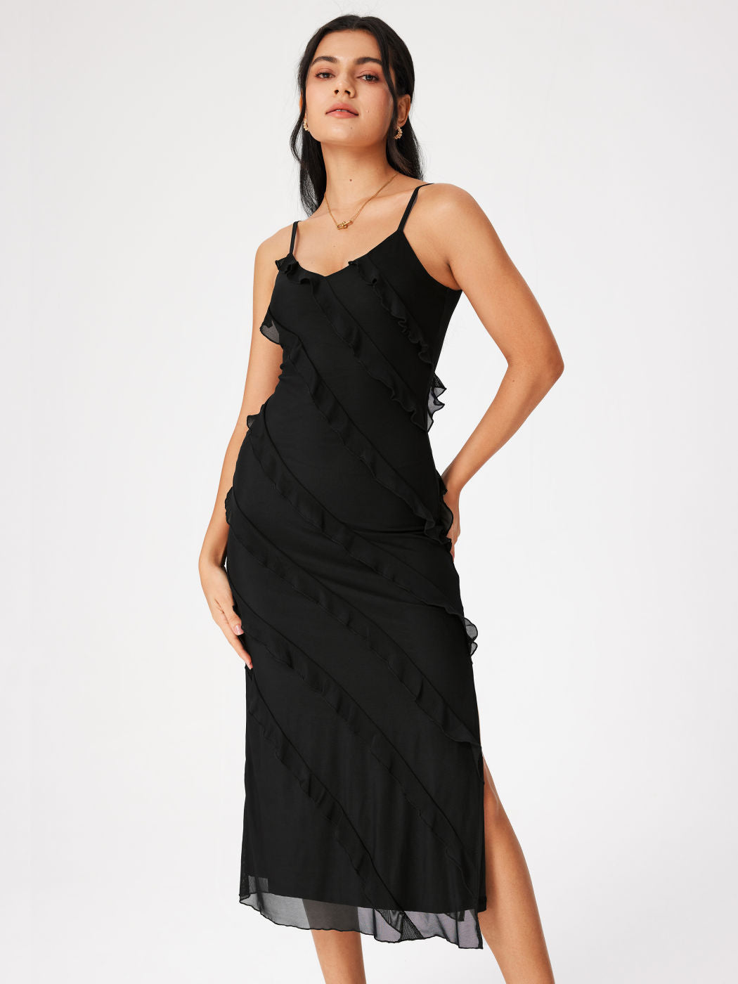 Diablo -lorion Edge Sexy Split Camisole Dress