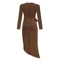 Elegant Slim Dress With Irregular Hips