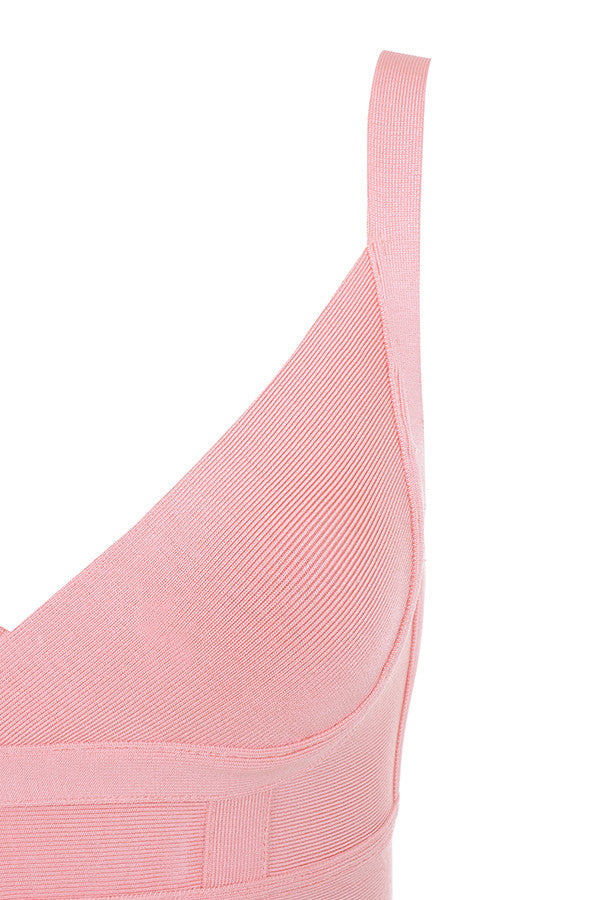 MEAGA TIE WAIST BANDAGE DRESS