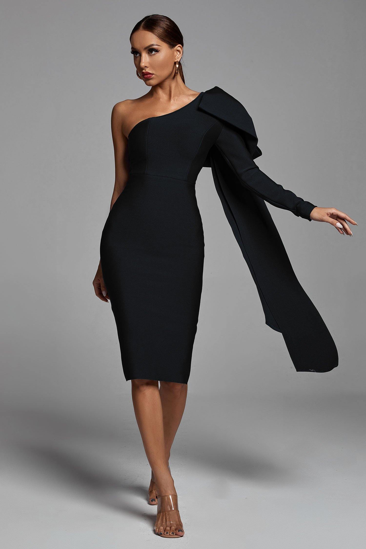 Ayla  One-Shoulder Bandage Dress