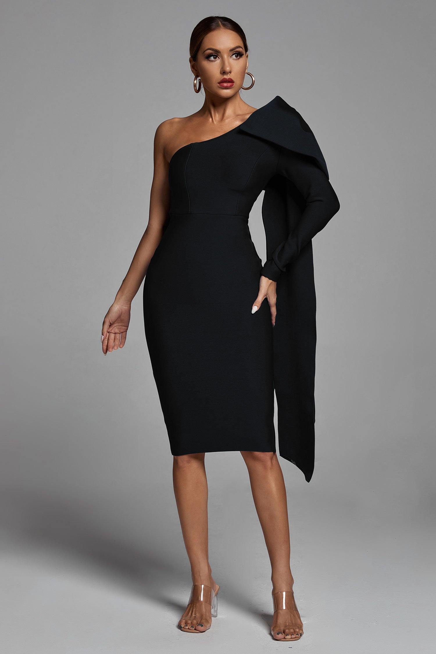 Ayla  One-Shoulder Bandage Dress