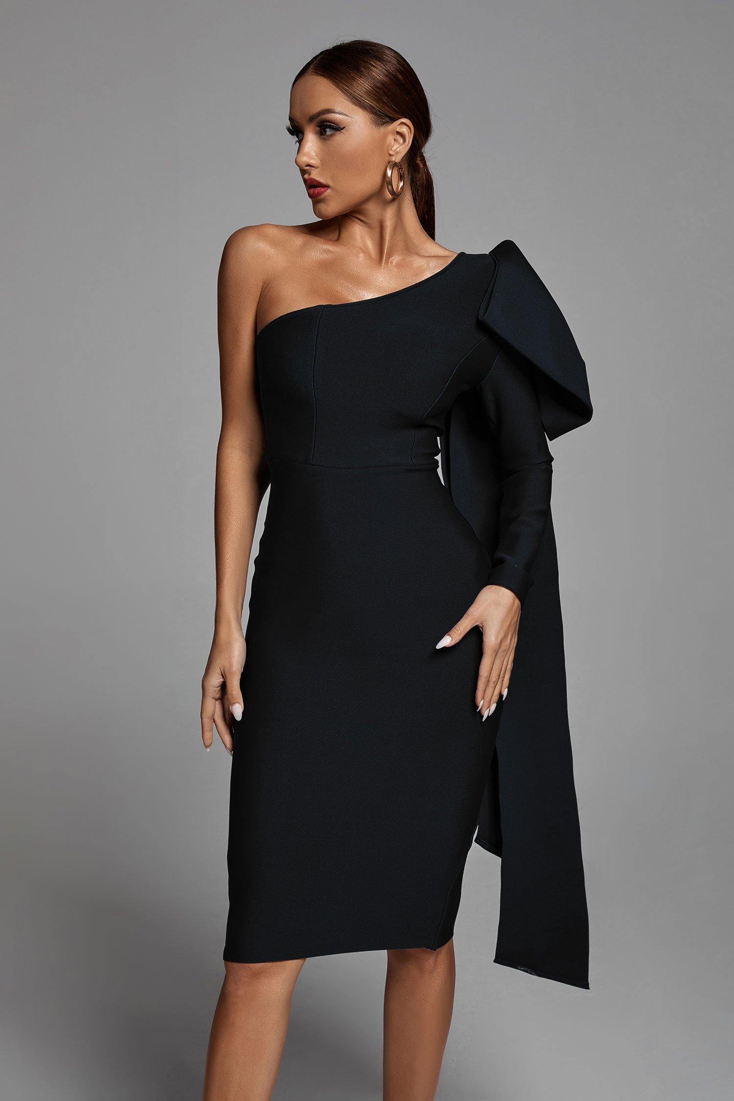 Ayla  One-Shoulder Bandage Dress