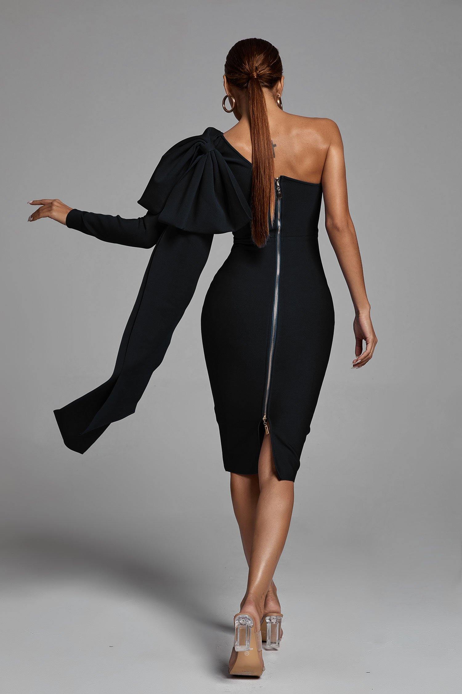 Ayla  One-Shoulder Bandage Dress