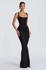 Elerna Maxi dress-Black