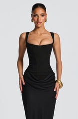 Elerna Maxi dress-Black