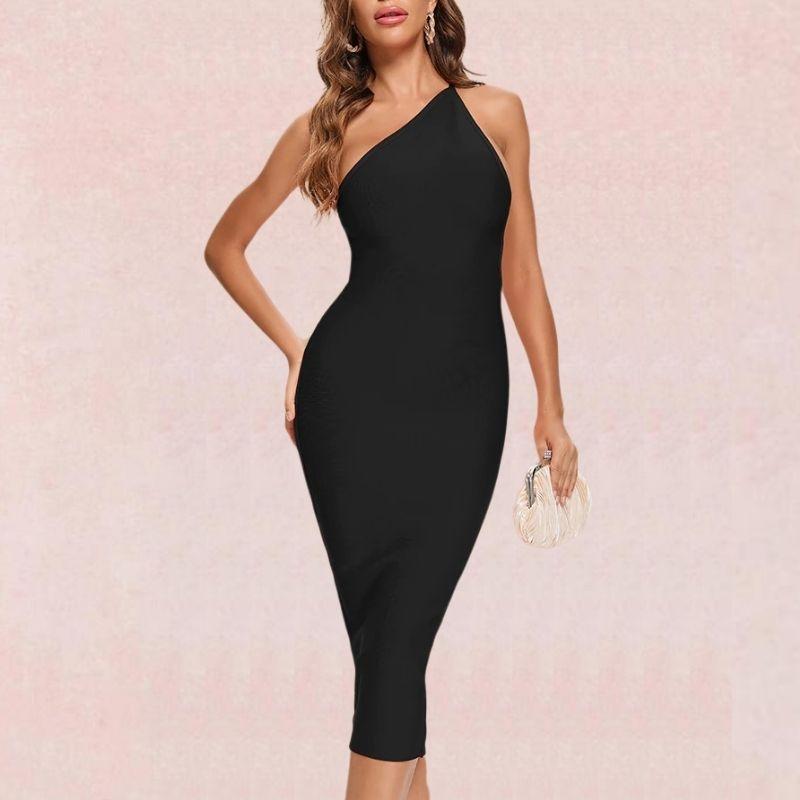 One-shoulder Bandage Dress